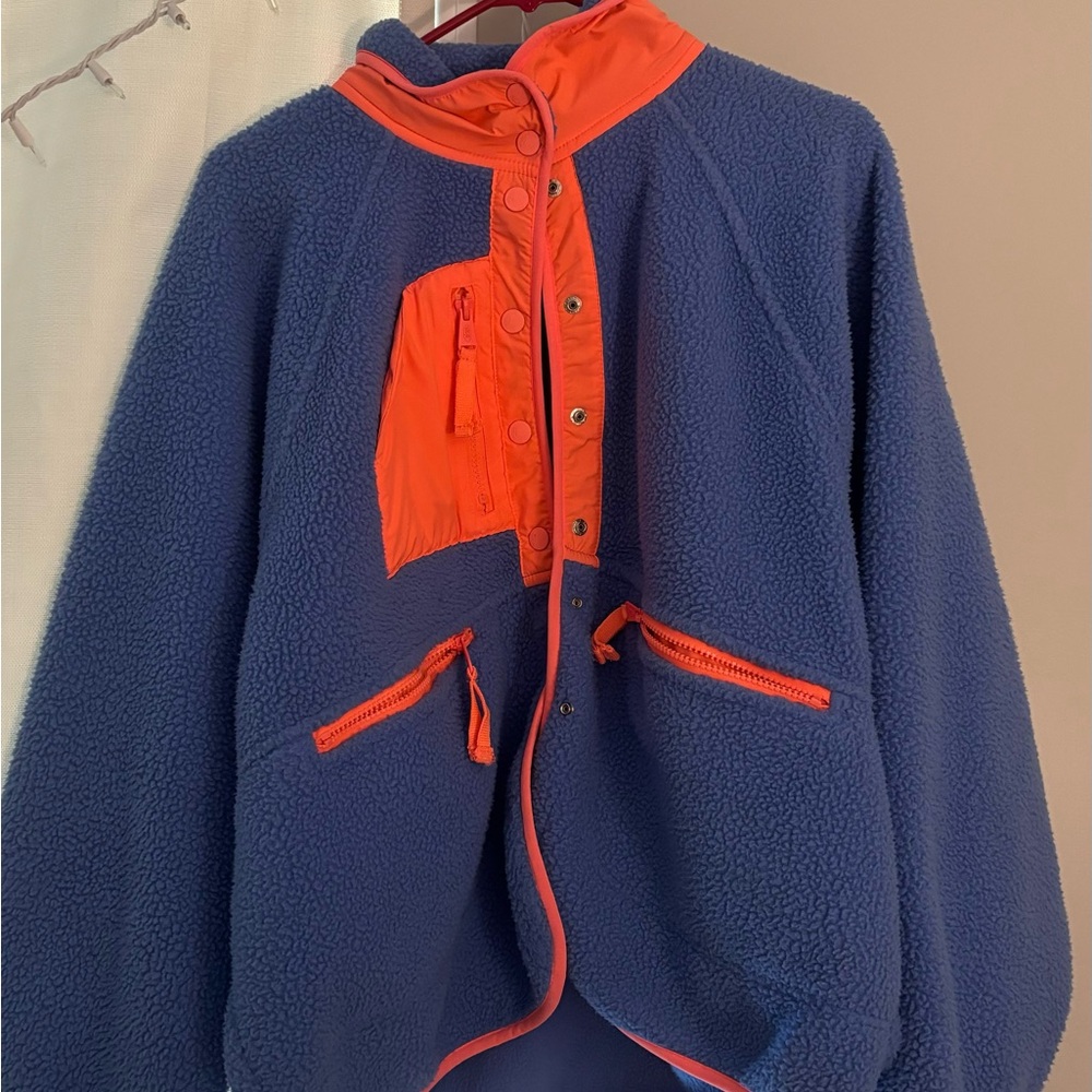 FREE PEOPLE Hit the slopes fleece jacket